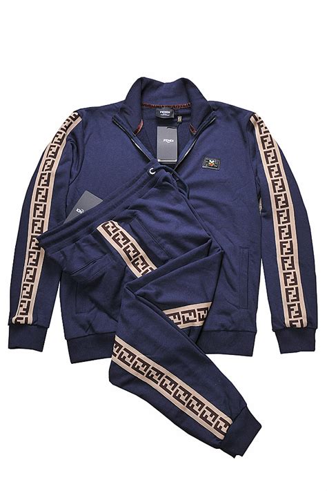 fendi tracksuits|fendi tracksuit navy.